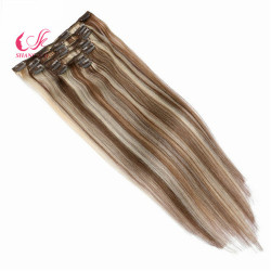 Virgin Remy Ombre Color Salon Grade Clip in Hair Extension Virgin Remy Ombre Color Salon Grade Clip in Hair Extension